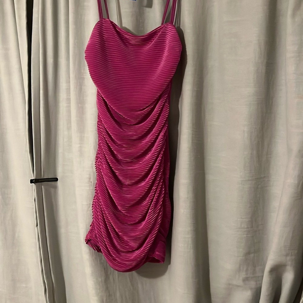 pink mini dress